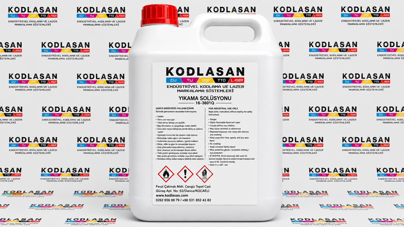 Videojet 16-3601Q Wash Clean 5 Litre (Yıkama Solüsyon)